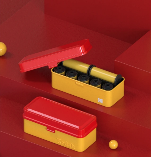 Reto Kodak 120/35mm film case Yellow/Red — Glass Key Photo